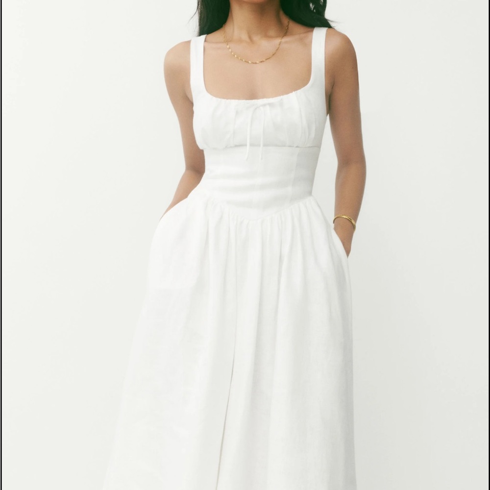 Reformation Balia Linen Dress
